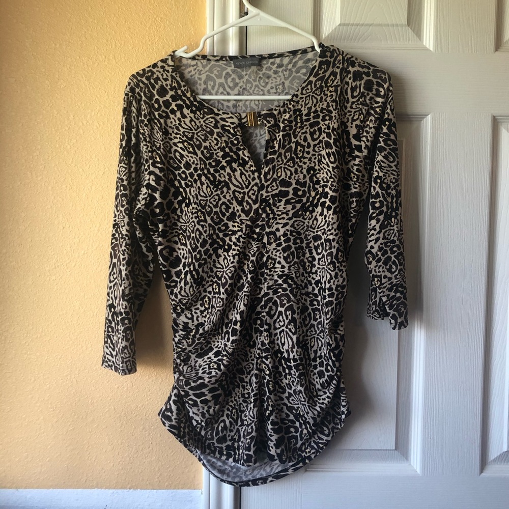 Vince Camuto animal print blouse